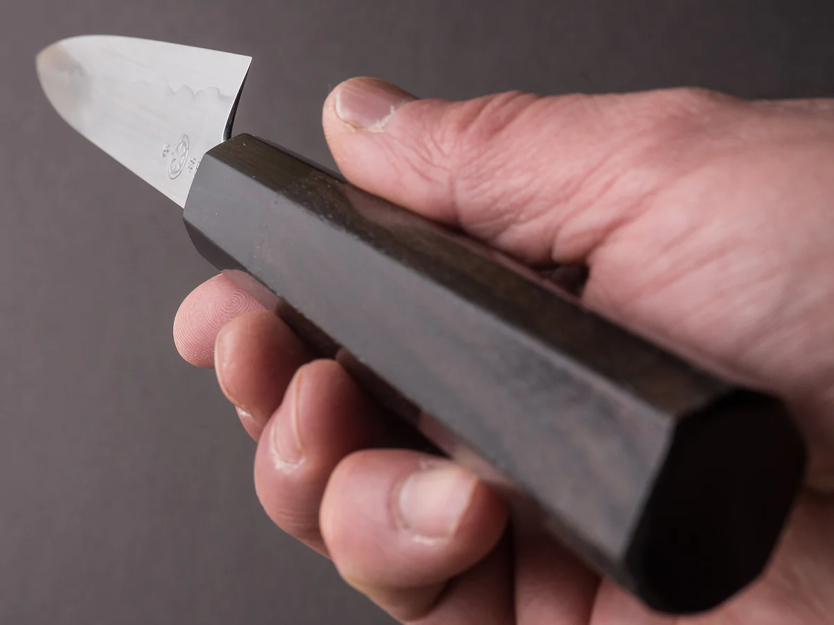 Takada no Hamono - Blue #1 Suiboku - 135mm Petty - Rosewood Handle - Image 9