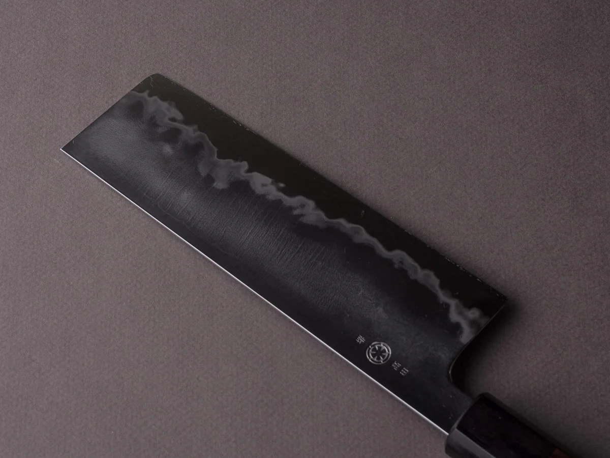 Takada no Hamono - Blue #1 - Suiboku - 180mm Nakiri - Rosewood Handle - Image 2