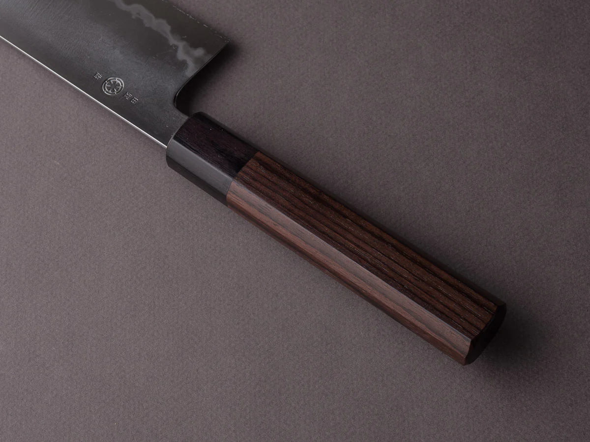 Takada no Hamono - Blue #1 - Suiboku - 180mm Nakiri - Rosewood Handle - Image 4