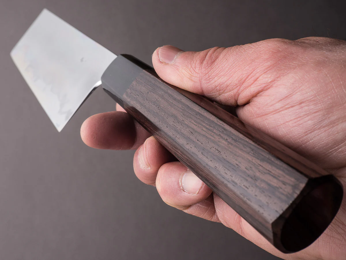 Takada no Hamono - Blue #1 - Suiboku - 180mm Nakiri - Rosewood Handle - Image 9
