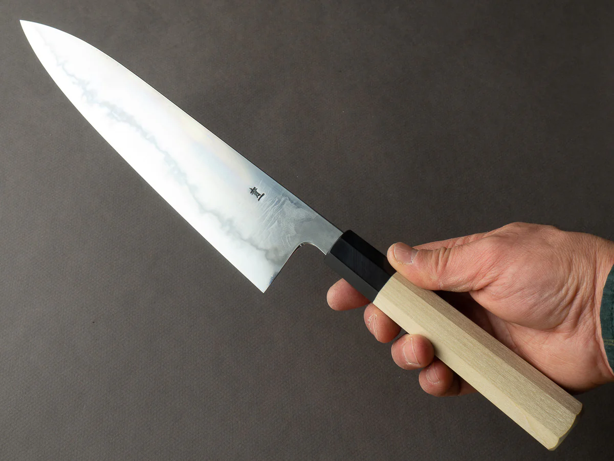 Takada no Hamono - Blue #1 - Suiboku - 240mm Gyuto - Ho Wood Handle - Image 5