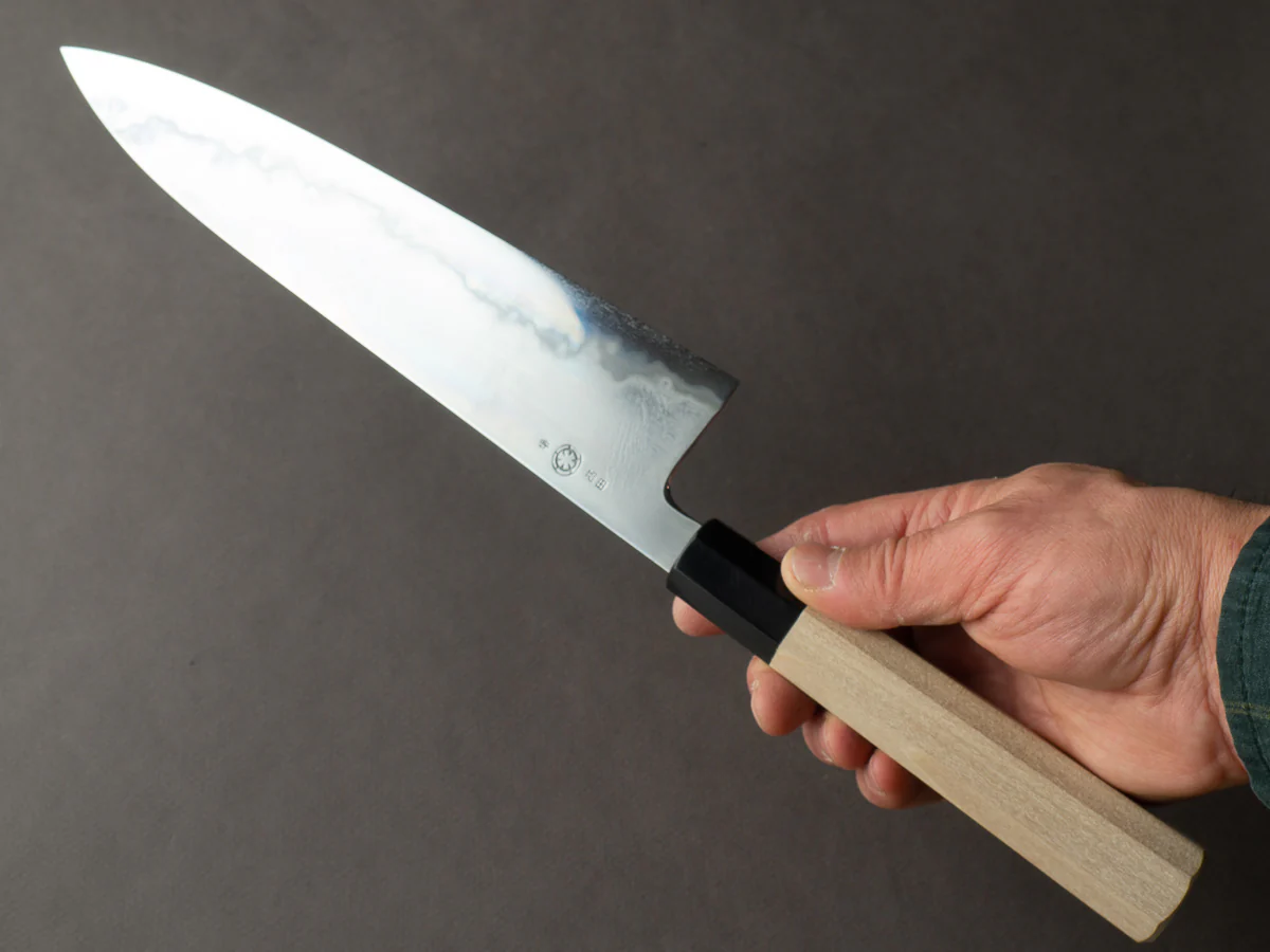 Takada no Hamono - Blue #1 - Suiboku - 240mm Gyuto - Ho Wood Handle - Image 6