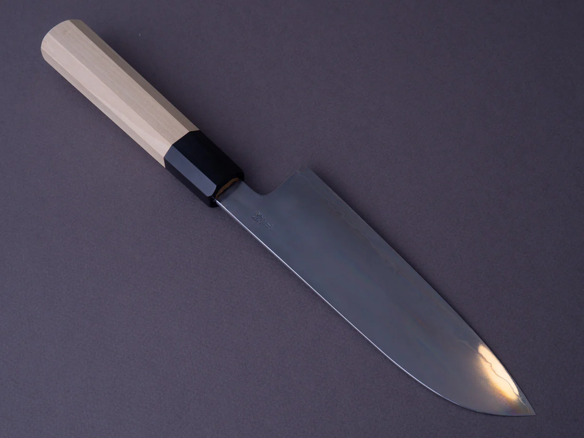 Takada no Hamono - Blue #2 Suiboku - 180mm Santoku - Ho Wood Handle - Image 2