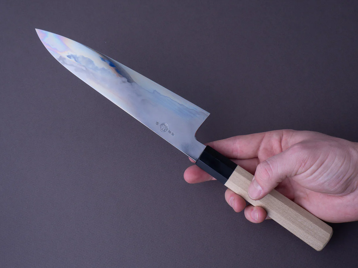 Takada no Hamono - Blue #2 - Suiboku - 210mm Gyuto - Ho Wood Handle - Image 7