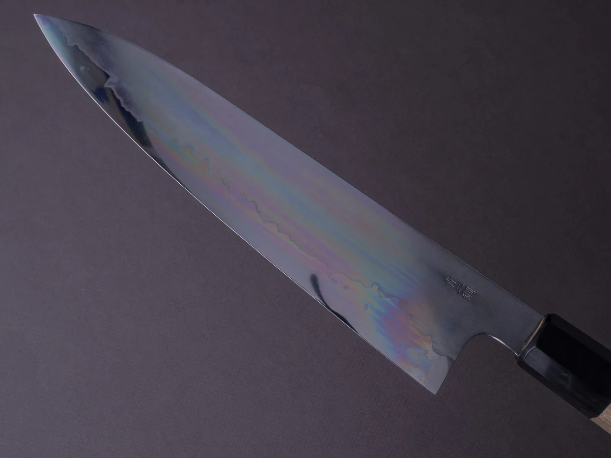 Takada no Hamono - Suiboku - Blue #2 - 240mm Gyuto - Ho Wood Handle - Image 5