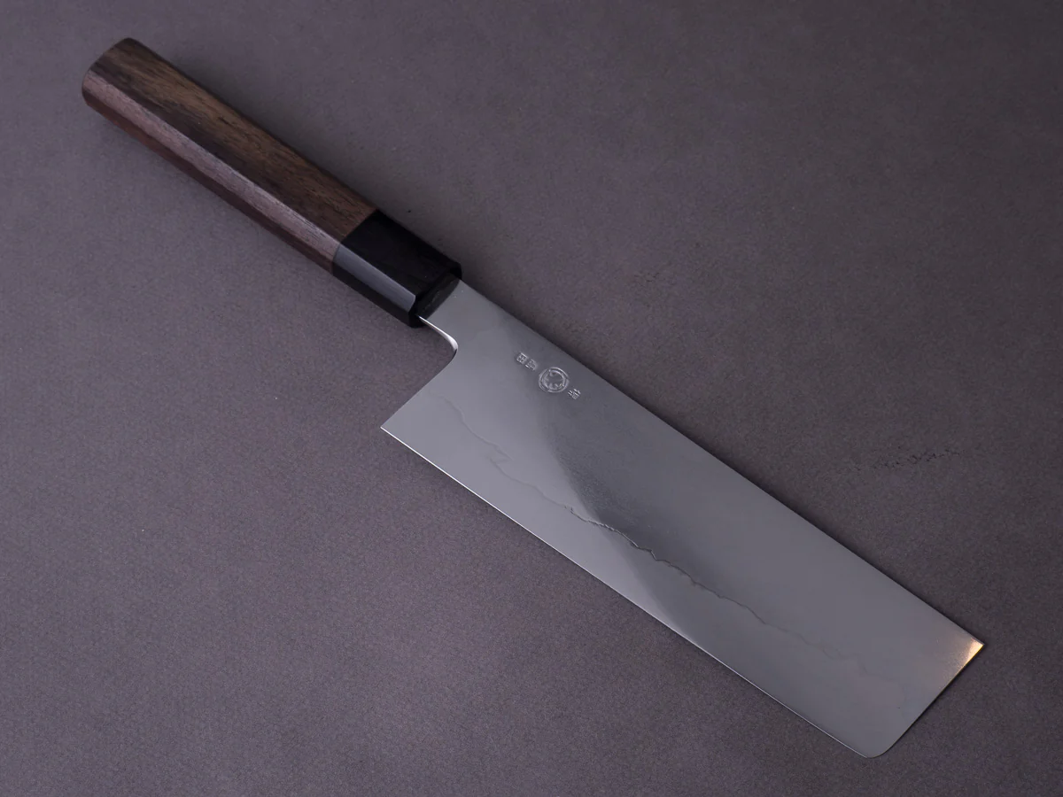 Takada no Hamono - Ginsanko - Suiboku - 180mm Nakiri - Rosewood Handle
