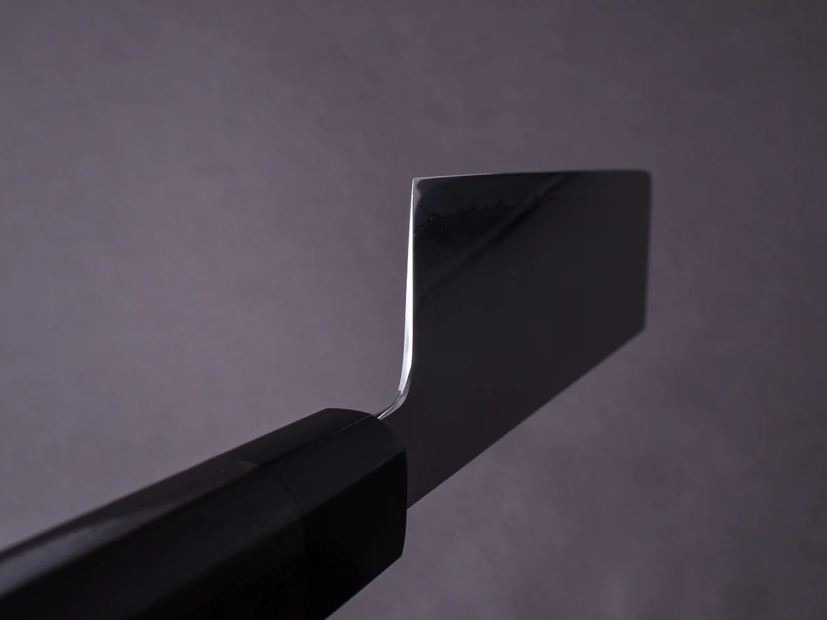 Takada no Hamono - Ginsanko - Suiboku - 180mm Nakiri - Rosewood Handle - Image 10