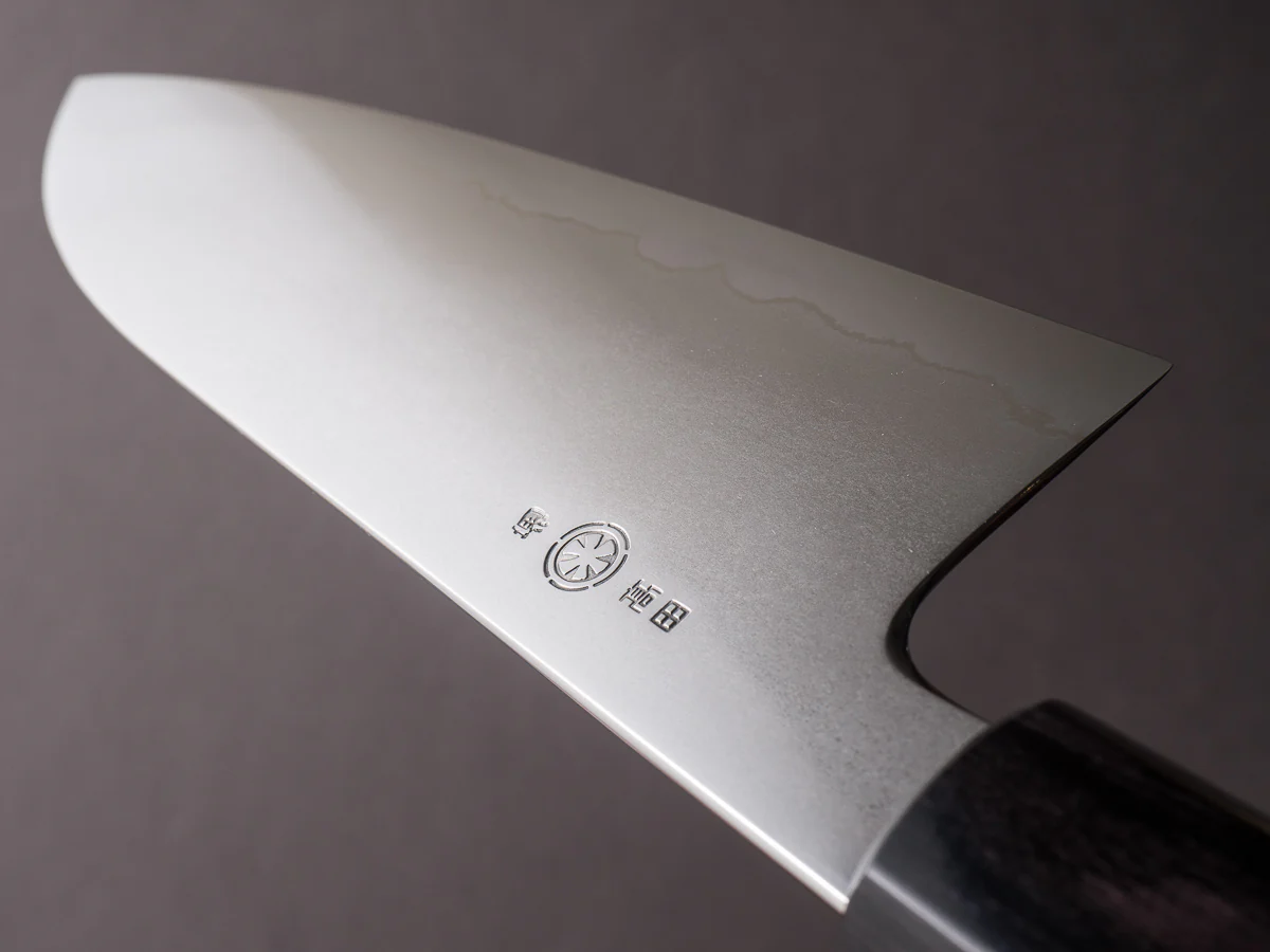 Takada no Hamono - Ginsanko - Suiboku - 180mm Santoku - Ho Wood Handle - Extra Thin - Image 11