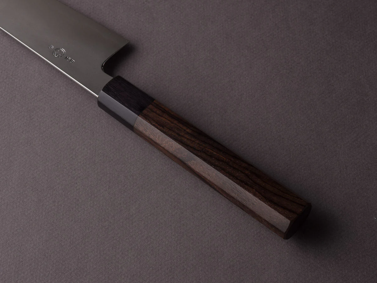 Takada no Hamono - Ginsanko - Suiboku - 210mm Gyuto - Rosewood Handle - Image 4
