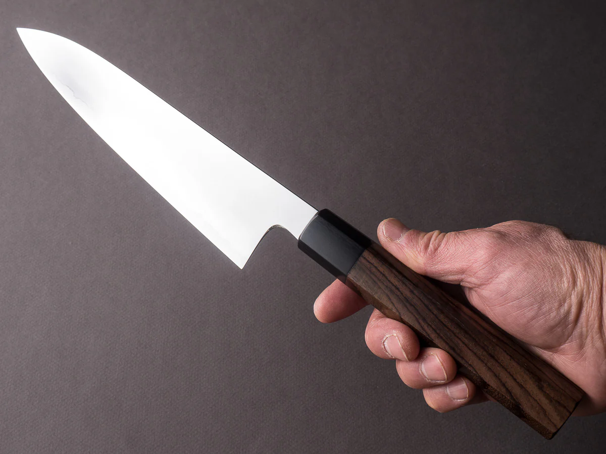 Takada no Hamono - Ginsanko - Suiboku - 210mm Gyuto - Rosewood Handle - Image 6