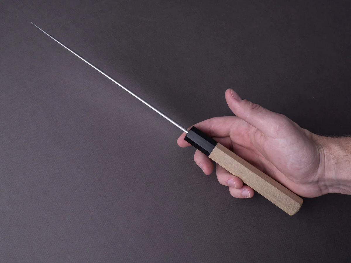 Takada no Hamono - Ginsanko - Suiboku - 240mm Gyuto - Ho Wood Handle - Image 12