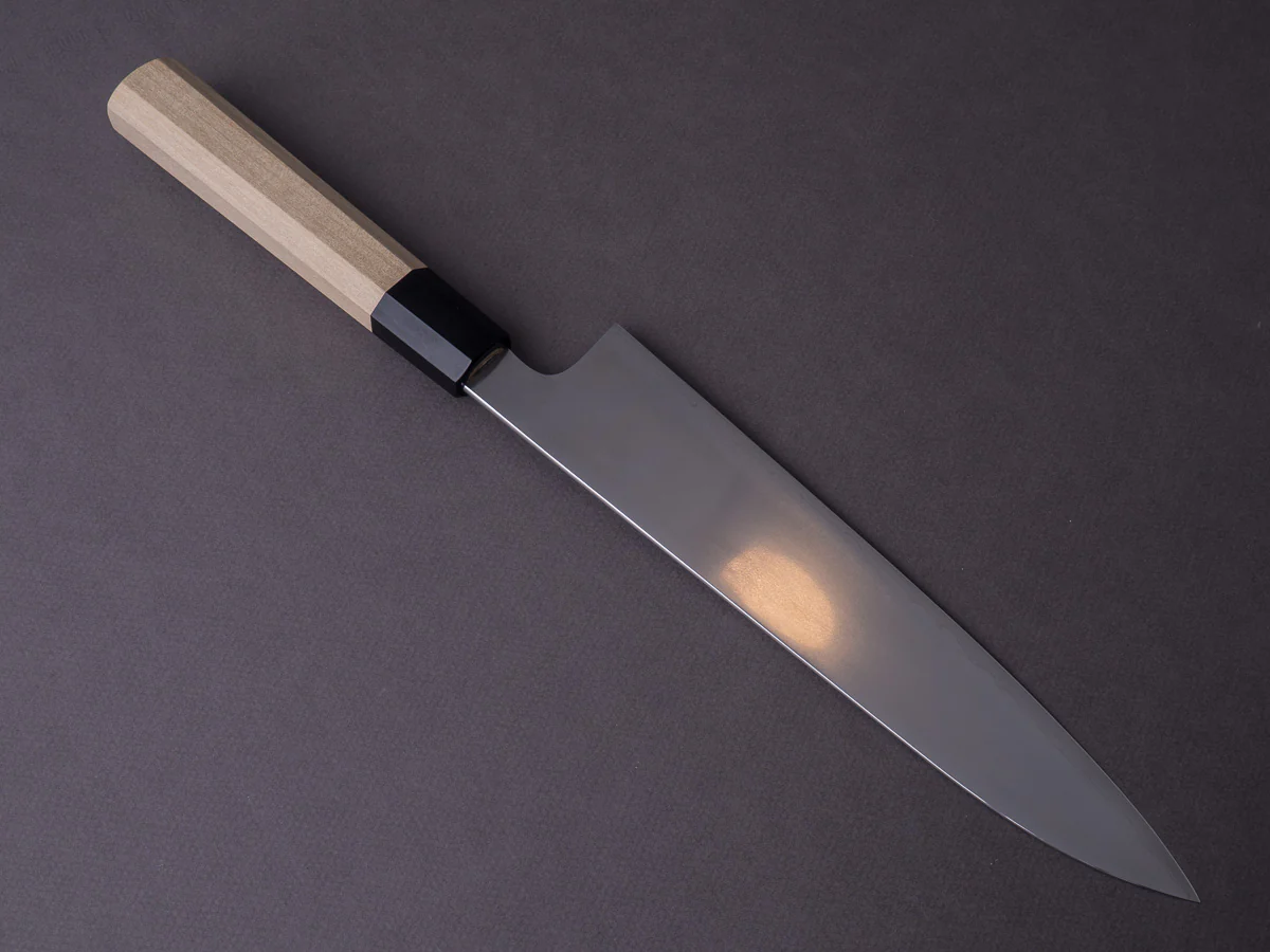 Takada no Hamono - Ginsanko - Suiboku - 240mm Gyuto - Ho Wood Handle - Image 2