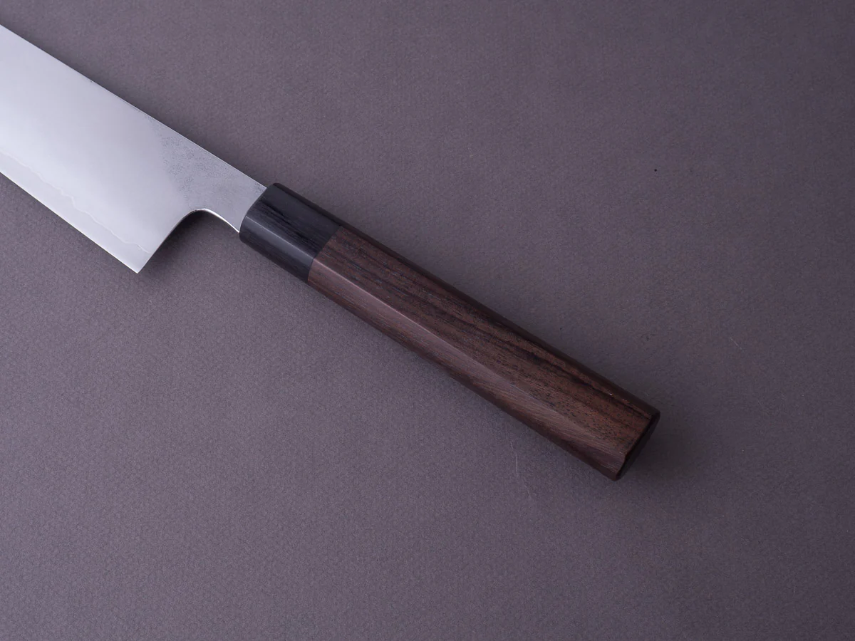 Takada no Hamono - Ginsanko - Suiboku - 270mm Gyuto - Rosewood Handle - Image 7