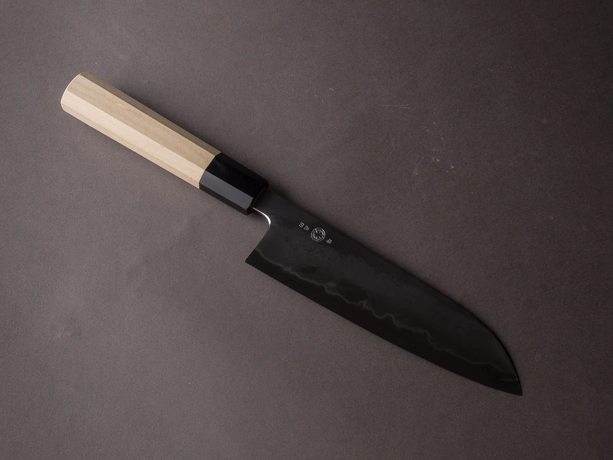 Takada no Hamono - White #1 - Suiboku - 180mm Santoku - Ho Wood Handle