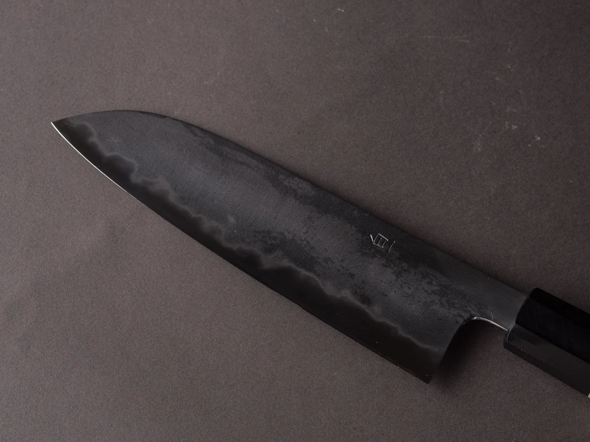 Takada no Hamono - White #1 - Suiboku - 180mm Santoku - Ho Wood Handle - Image 5