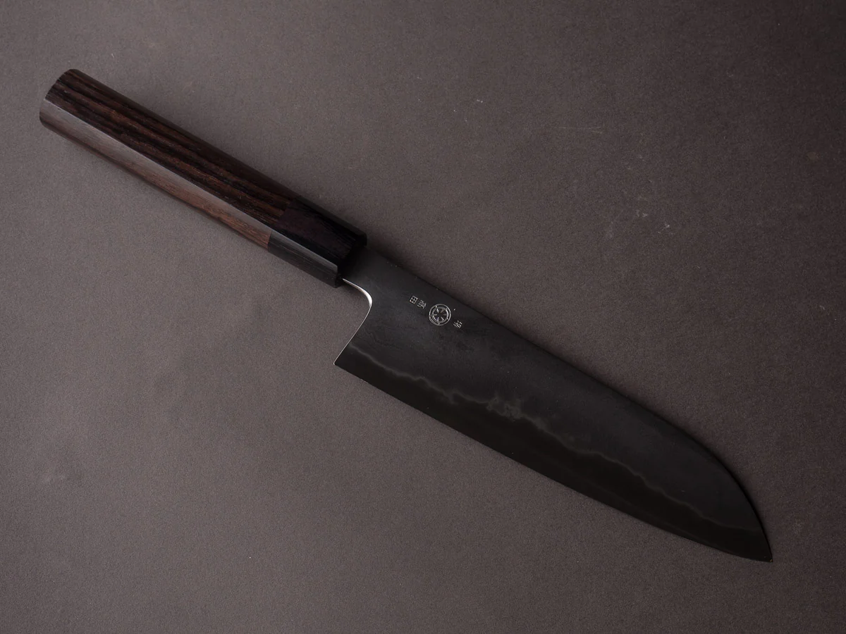 Takada no Hamono - White #1 - Suiboku - 180mm Santoku - Rosewood Handle