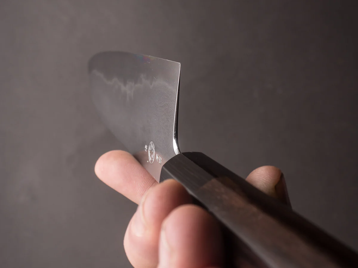 Takada no Hamono - White #1 - Suiboku - 180mm Santoku - Rosewood Handle - Image 3