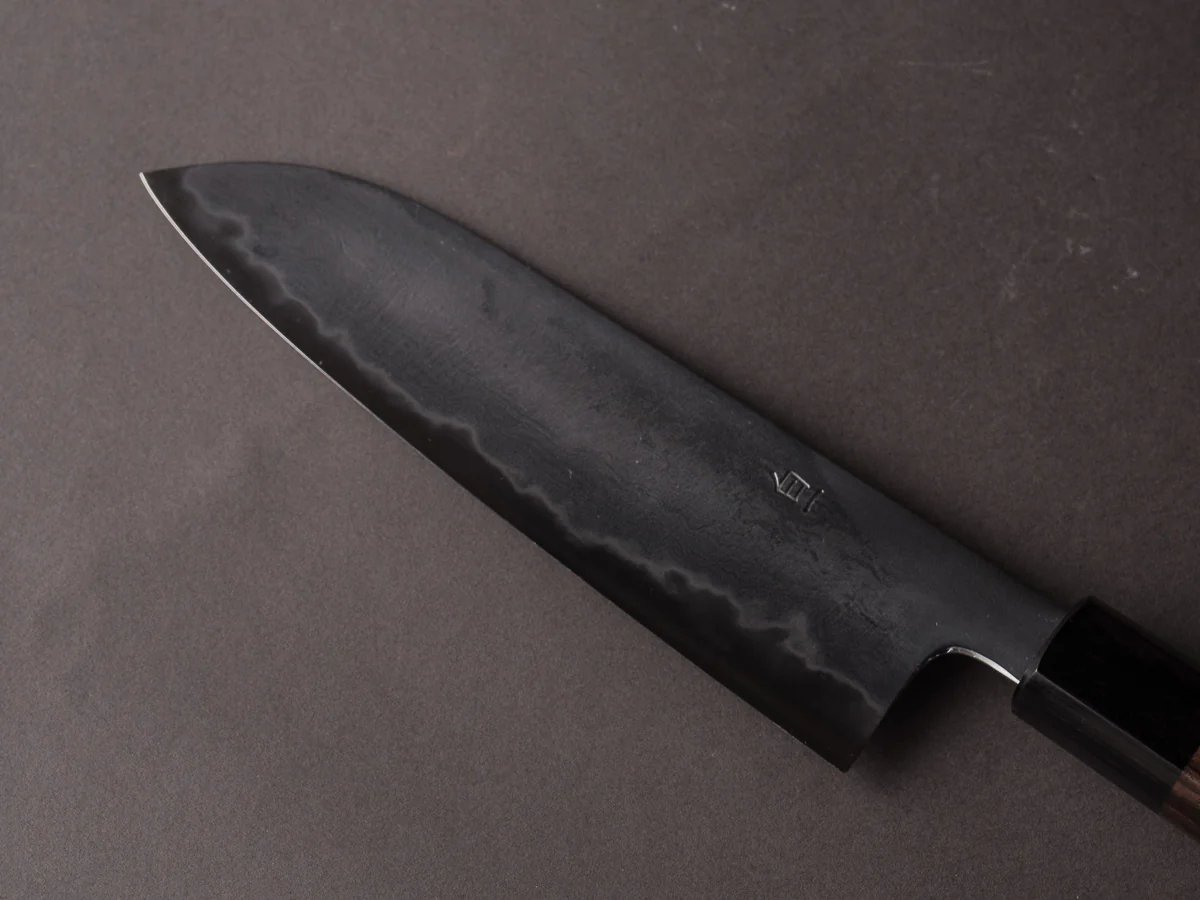 Takada no Hamono - White #1 - Suiboku - 180mm Santoku - Rosewood Handle - Image 6