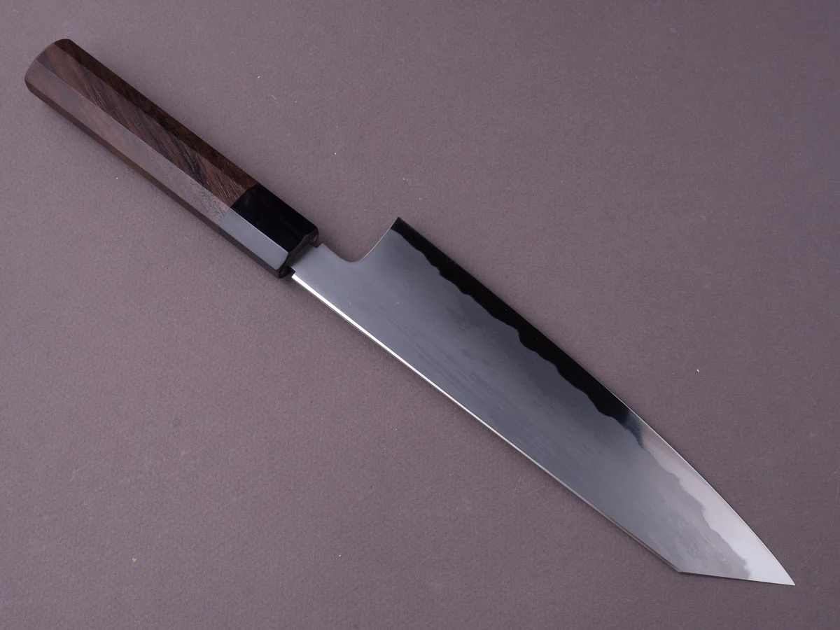 Tetsujin -  Blue #2 - Kasumi - 210mm Kiritsuke Gyuto - Taihei Rosewood Wood Handle - Image 7