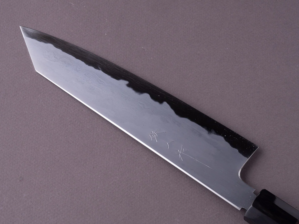Tetsujin -  Blue #2 - Kasumi - 210mm Kiritsuke Gyuto - Taihei Rosewood Wood Handle - Image 8