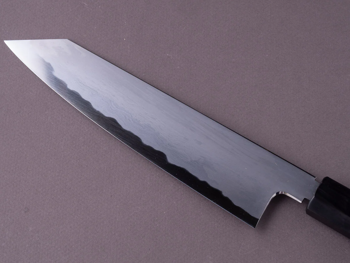 Tetsujin -  Blue #2 - Kasumi - 210mm Kiritsuke Gyuto - Taihei Rosewood Wood Handle - Image 9