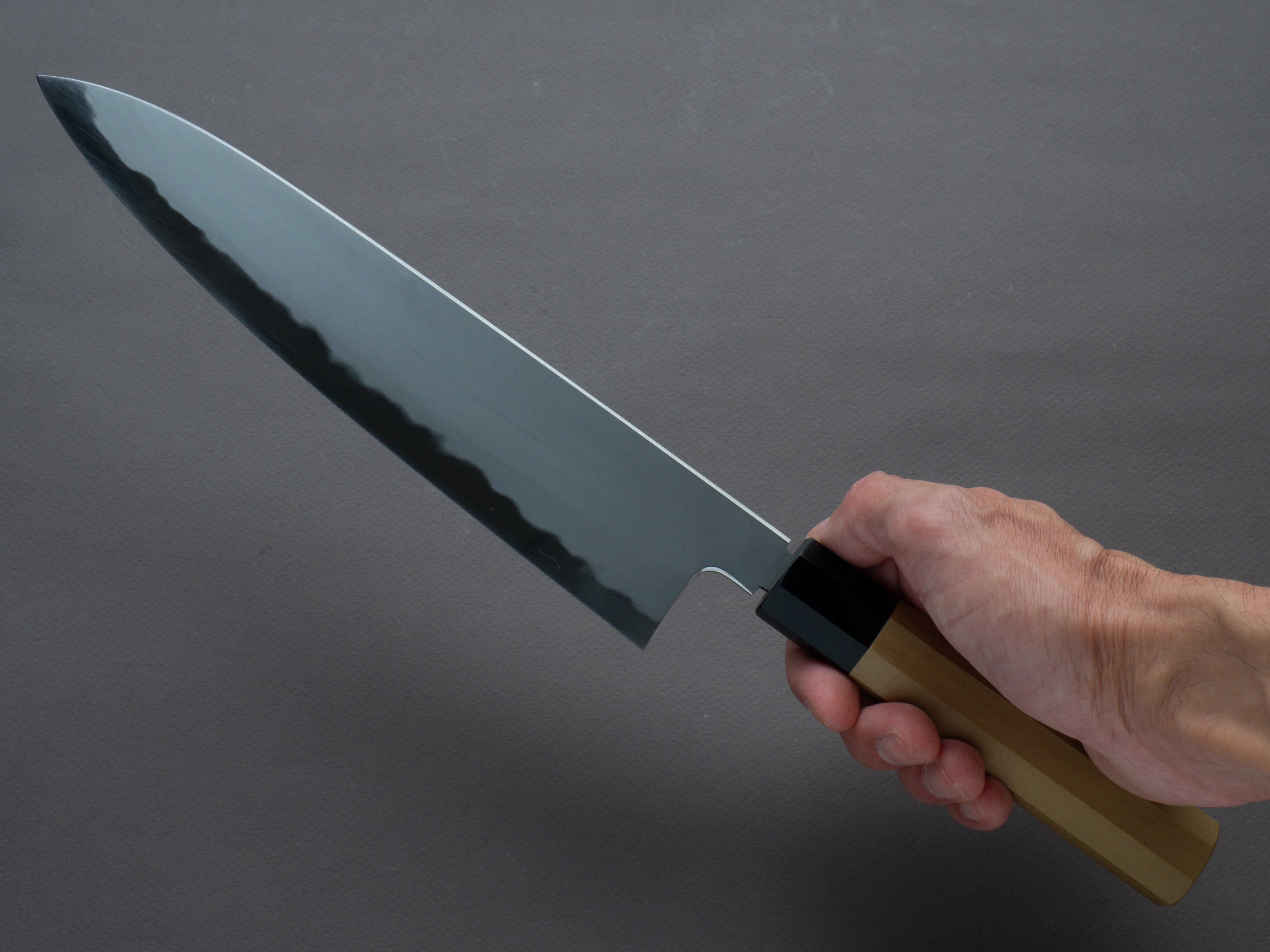 Tetsujin - Blue #2 - Kasumi - 240mm Gyuto - Magnolia Wood Handle - Image 6