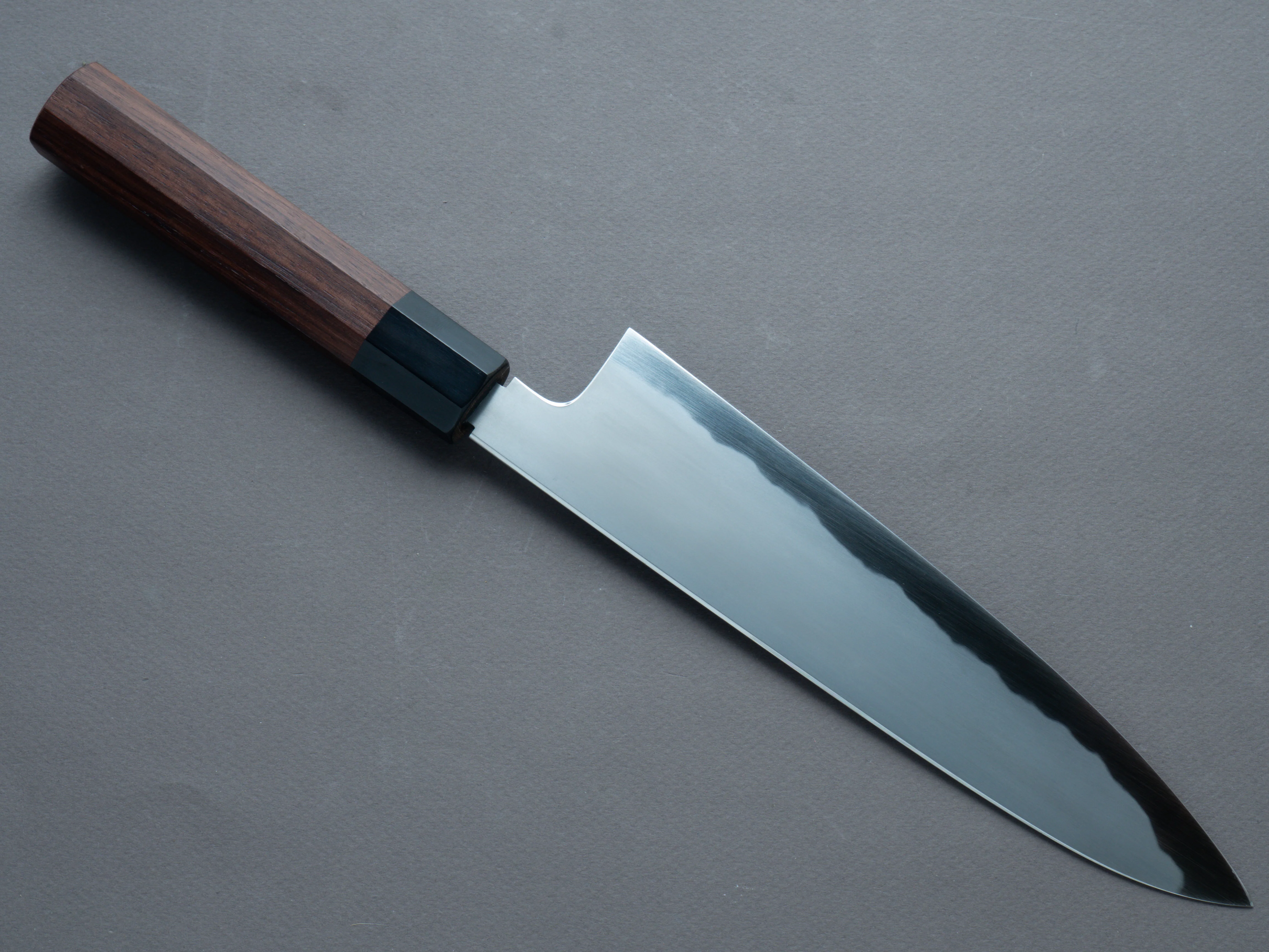 Tetsujin - Blue #2 - Kasumi - Gyuto 210mm - Taihei Rosewood Handle - Image 2