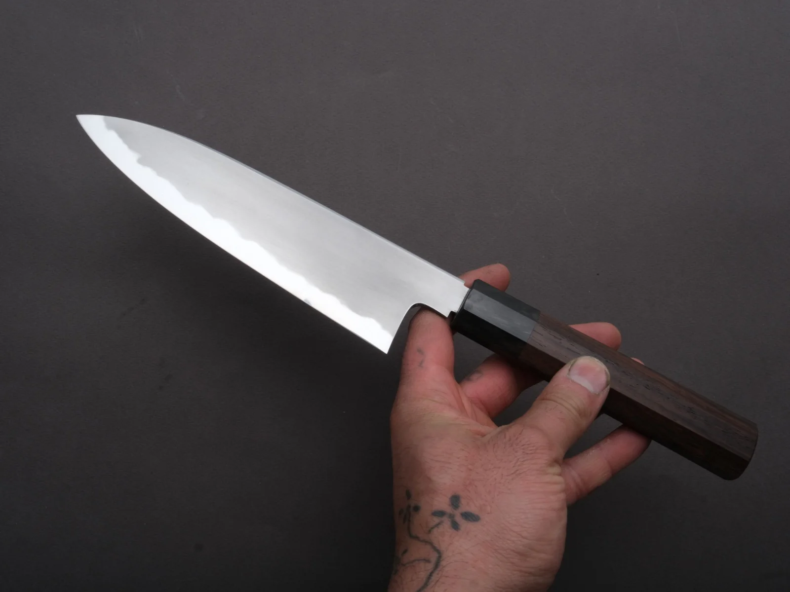 Tetsujin - Blue #2 - Kasumi - Santoku - 180mm - Taihei Rosewood Handle - Image 4
