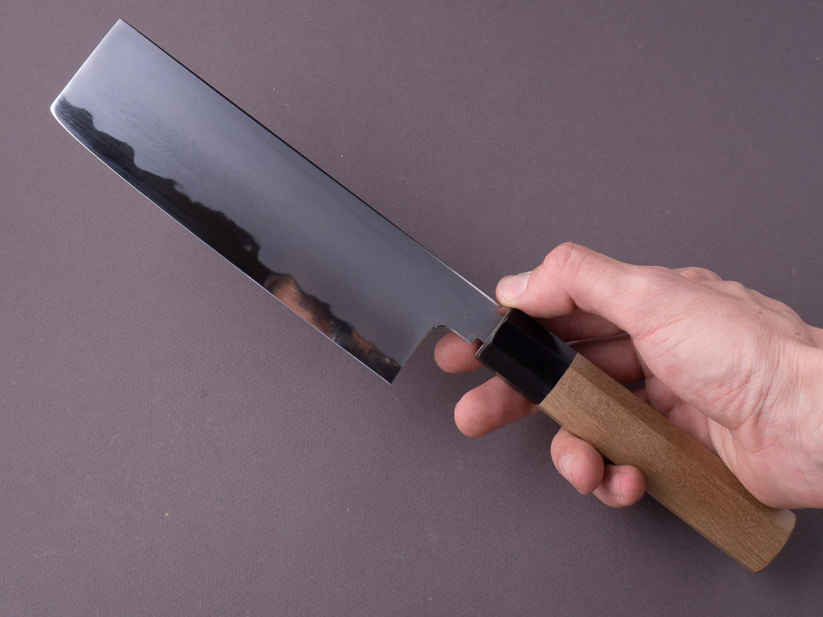 Tetsujin - Kasumi - Blue #2 - 180mm Nakiri - Magnolia Handle - Image 6