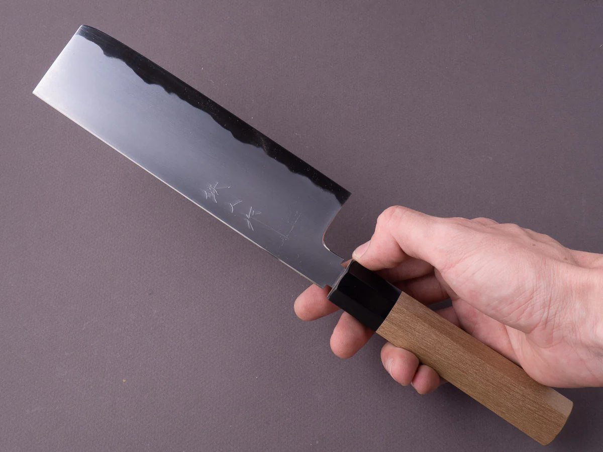 Tetsujin - Kasumi - Blue #2 - 180mm Nakiri - Magnolia Handle - Image 7