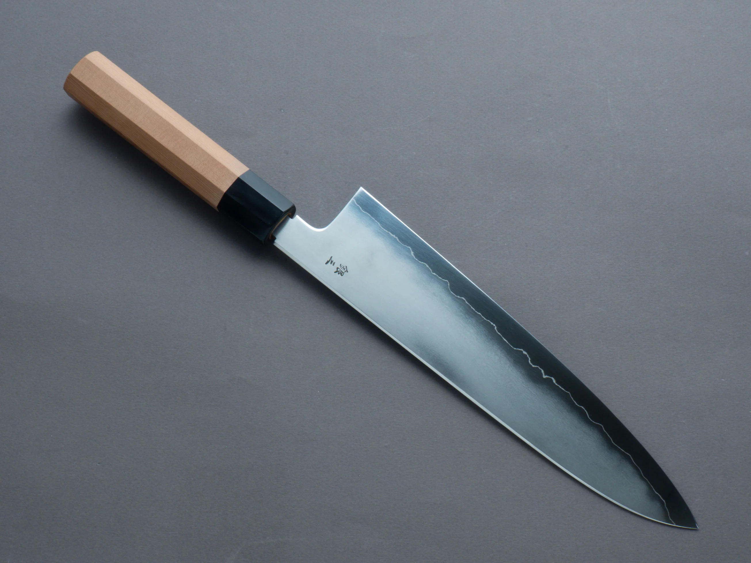 Tetsujin - Silver #3 - Kasumi - Gyuto - 240mm - Yakusugi Cedar Handle - Image 2