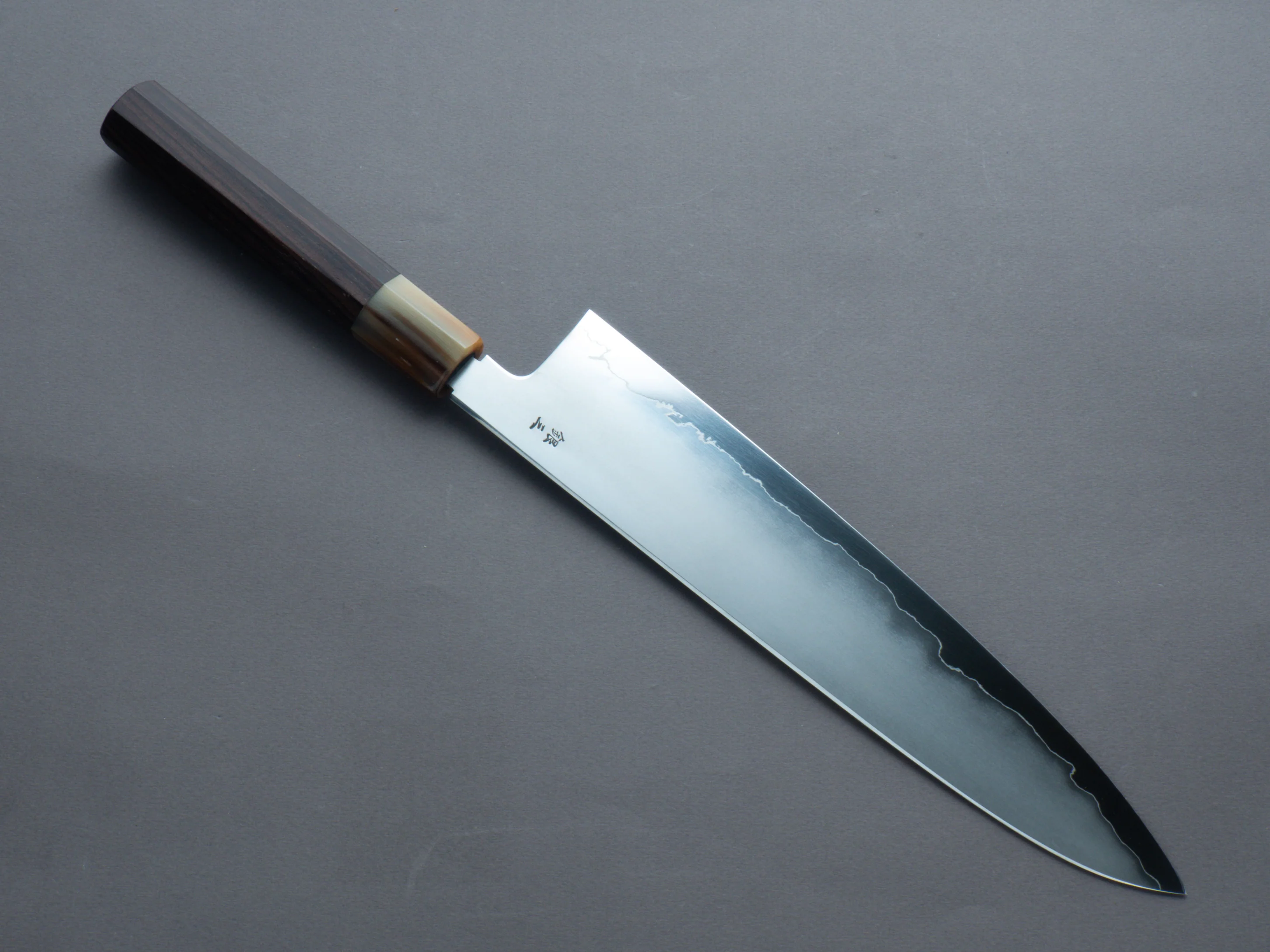 Tetsujin - Silver #3 - Kasumi - Gyuto - 270mm - Taihei Makassar Ebony Handle - Image 2