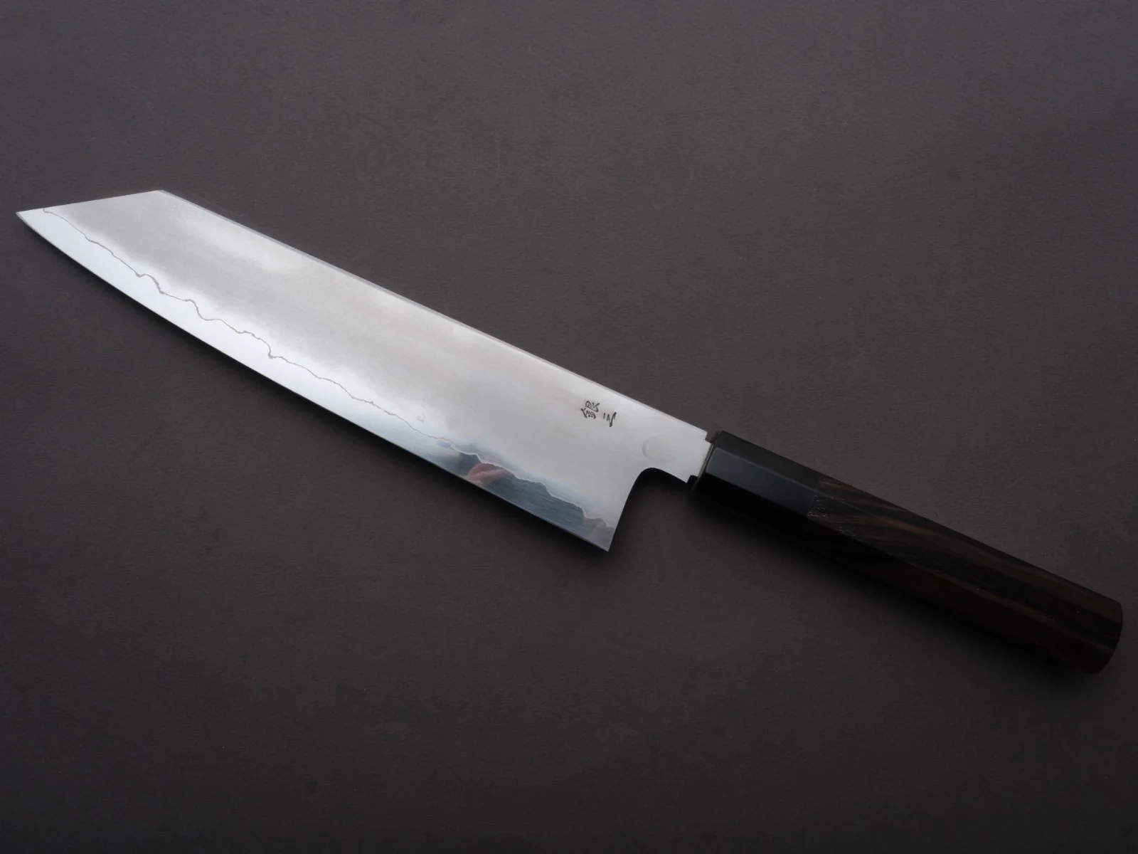 Tetsujin - Silver #3 - Kasumi - Kiritsuke Gyuto - 240mm - Taihei Makassar Ebony Handle - Image 2