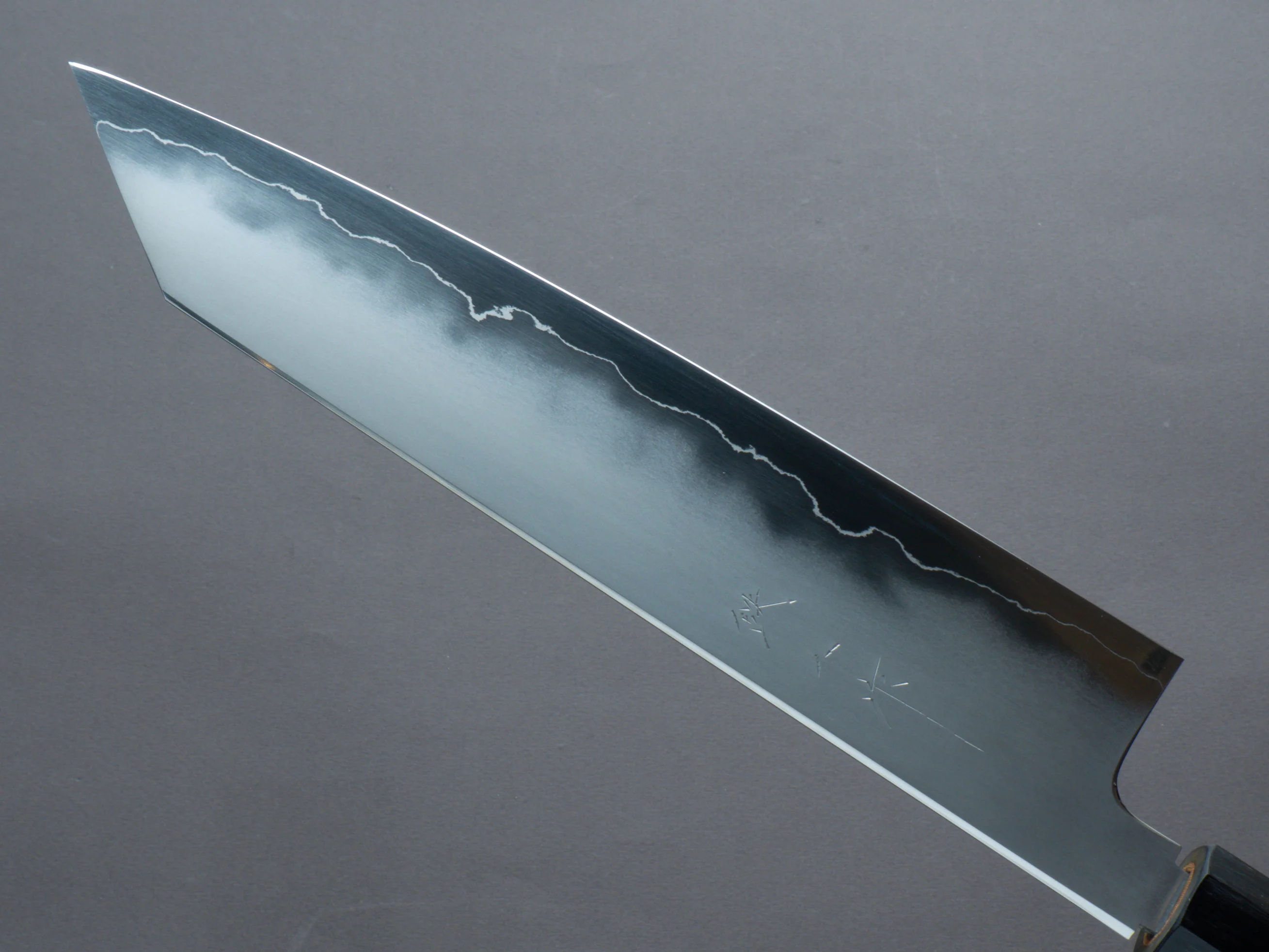 Tetsujin - Silver #3 - Kasumi - Kiritsuke Gyuto - 240mm - Yakusugi Cedar Handle - Image 4