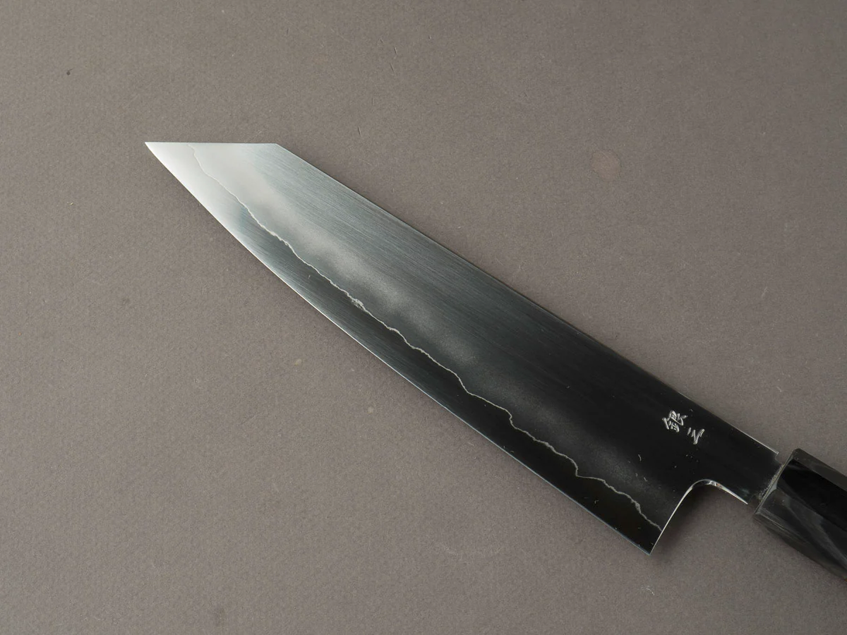 Tetsujin - Ukiba - Silver #3 - 210mm Kiritsuke Gyuto - Taihei Tagayasan Handle & Black Horn - Image 3
