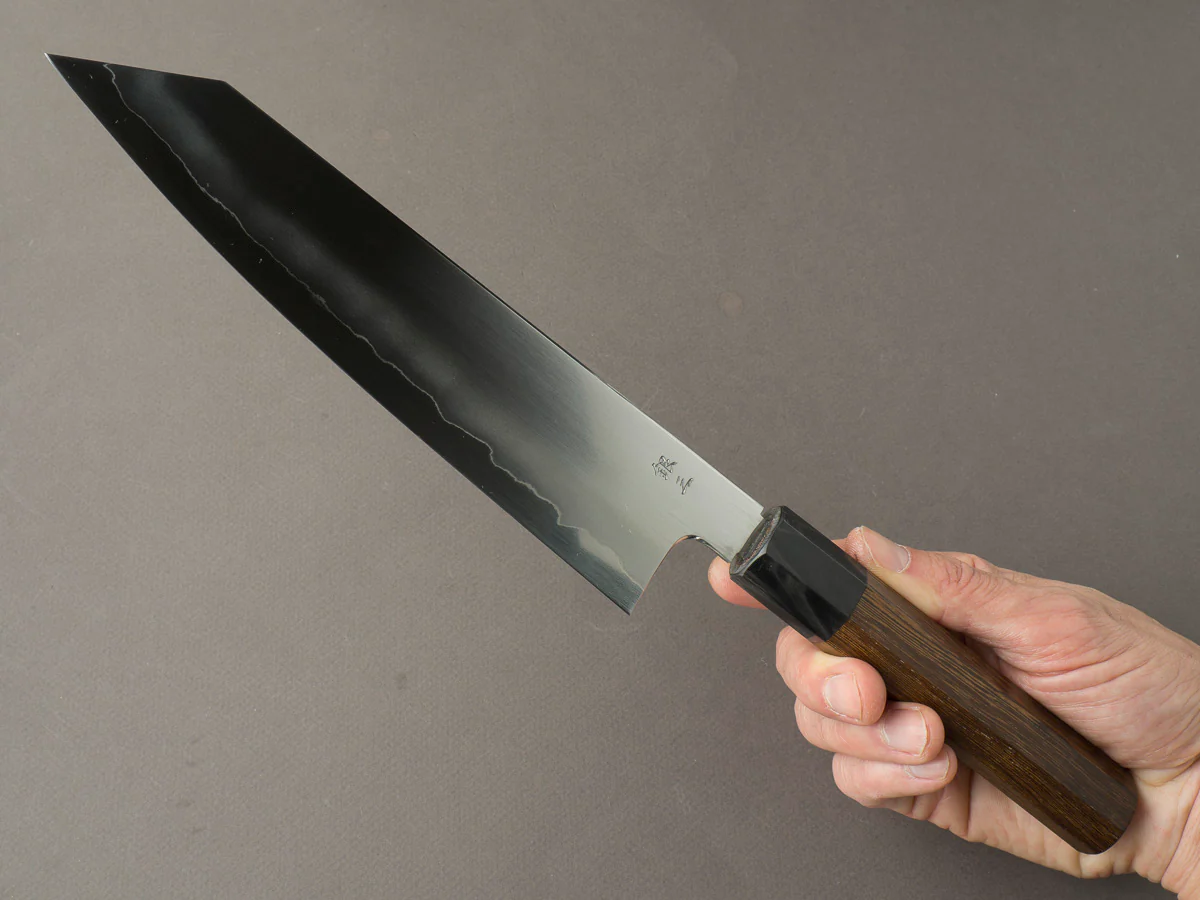 Tetsujin - Ukiba - Silver #3 - 210mm Kiritsuke Gyuto - Taihei Tagayasan Handle & Black Horn - Image 6