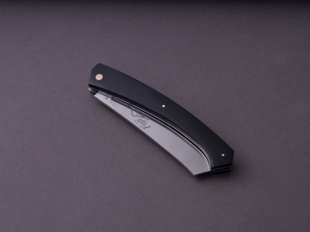 Teymen - Fuji - 100mm Folding Knife - Ebony Handle - Image 3