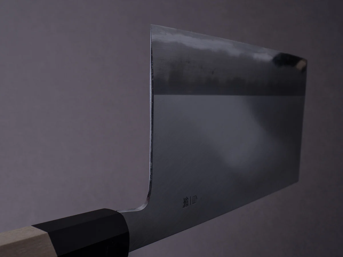 Hitohira - Togashi - White #1 - Stainless Clad - 180mm Chinese Cleaver - Ho Wood Handle - Image 10