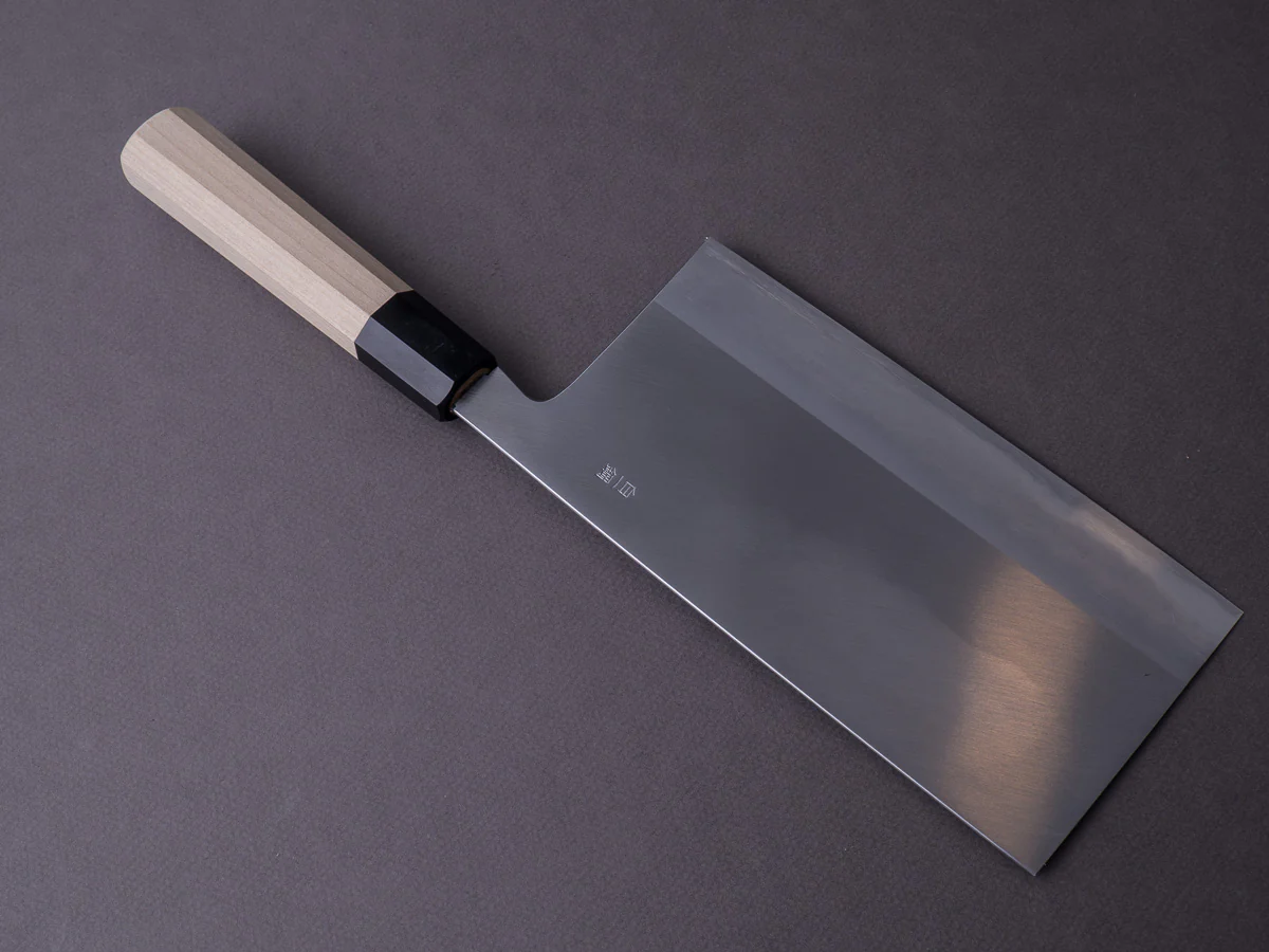 Hitohira - Togashi - White #1 - Stainless Clad - 180mm Chinese Cleaver - Ho Wood Handle - Image 2