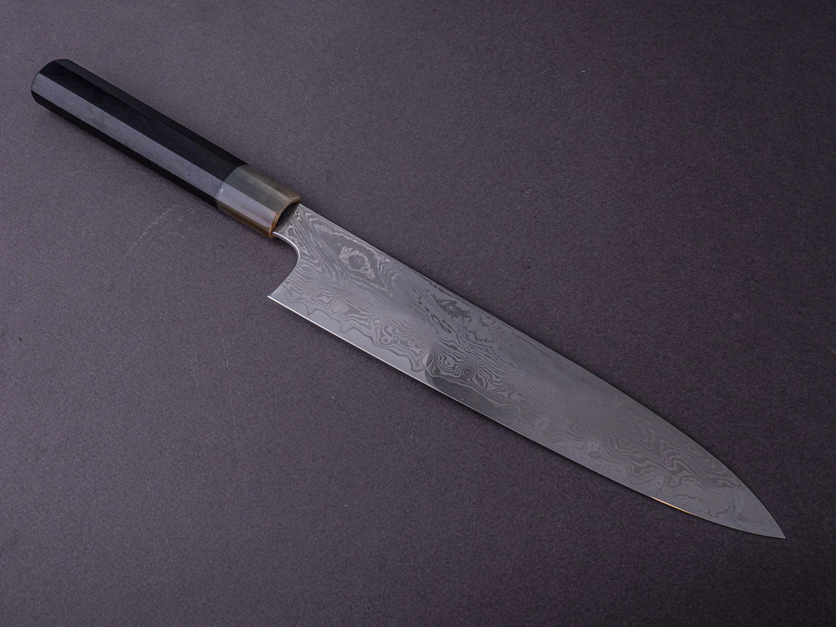 Tsubaya - Tamame Forged VG10 Damascus - 240mm Gyuto - Ebony Handle