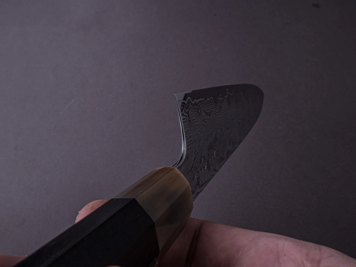 Tsubaya - Tamame Forged VG10 Damascus - 240mm Gyuto - Ebony Handle - Image 7