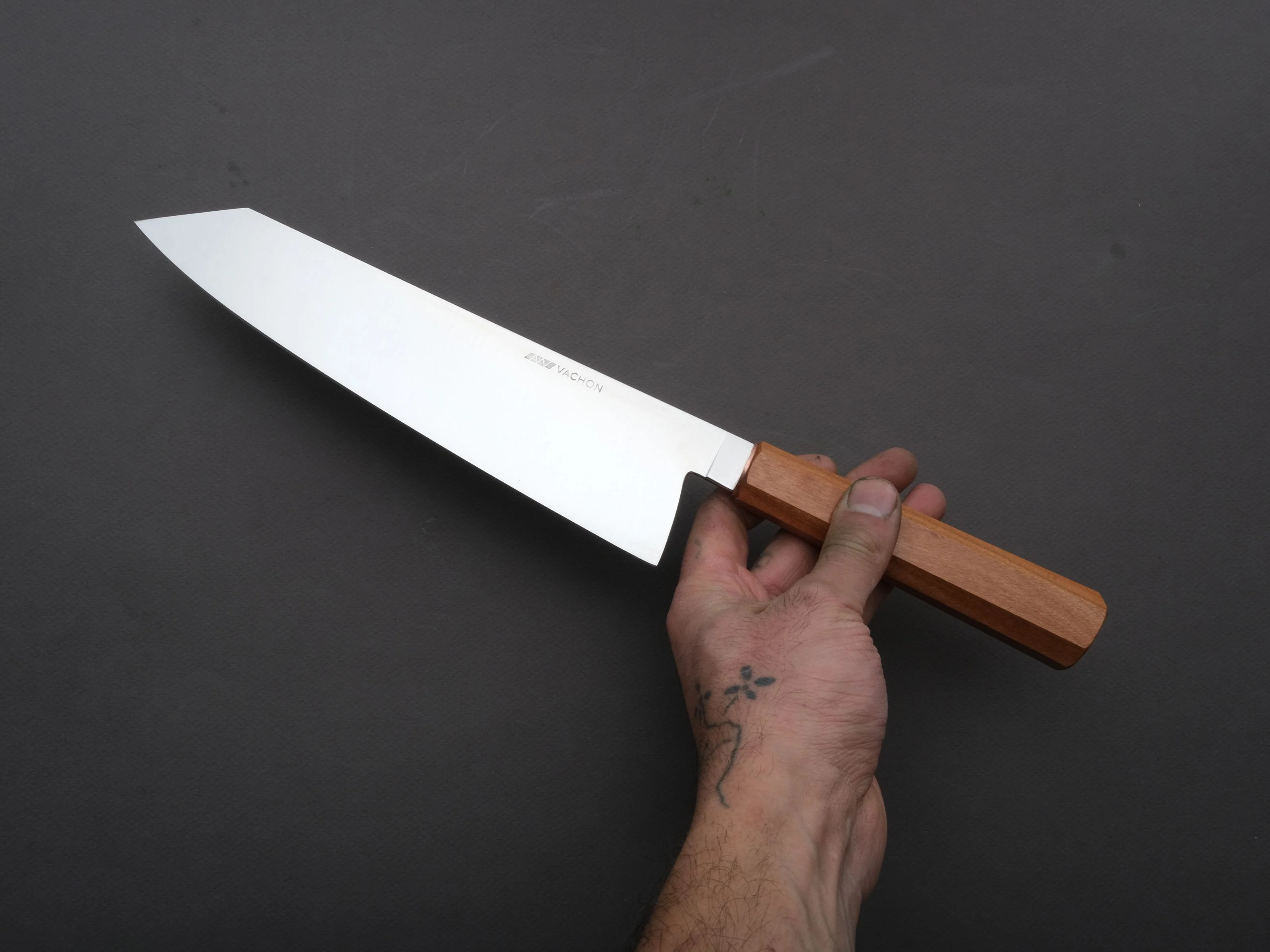 Vachon Knives - AEB-L Stainless - Gyuto - 220mm - Cherry/Copper - Image 3