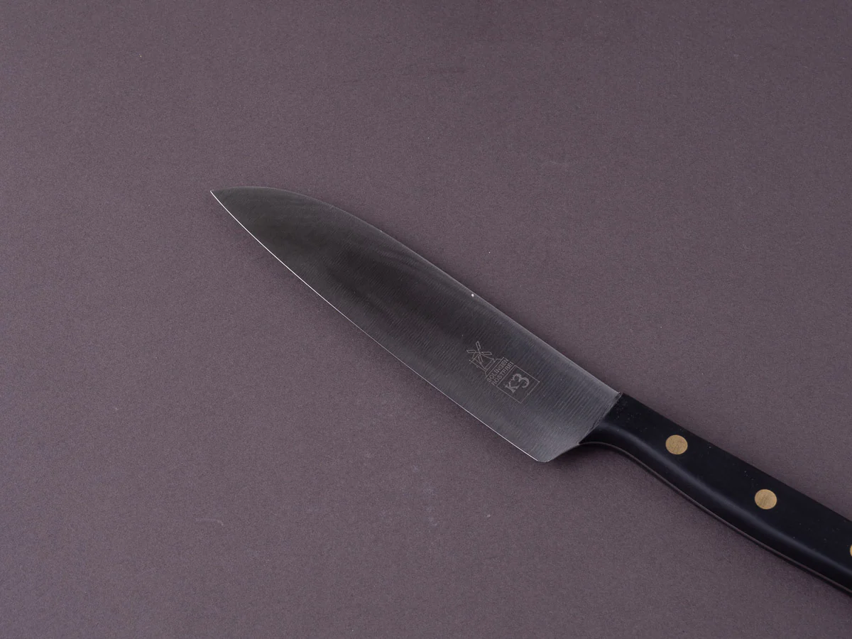 Windmühlenmesser - K3 - Stainless - 125mm Utility - Black POM Handle - Image 7