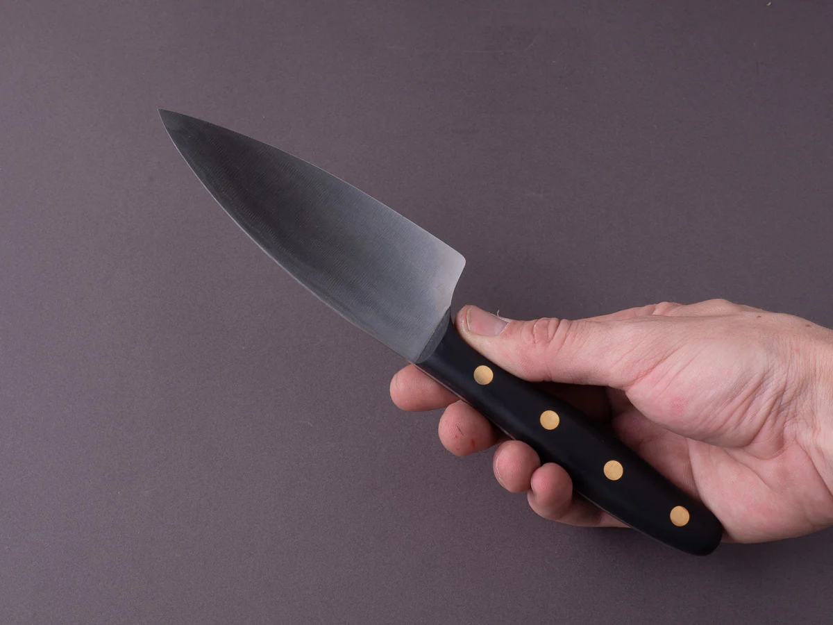 Windmühlenmesser - K4 - Stainless - 125mm Medium Chef - Black POM Handle - Image 2