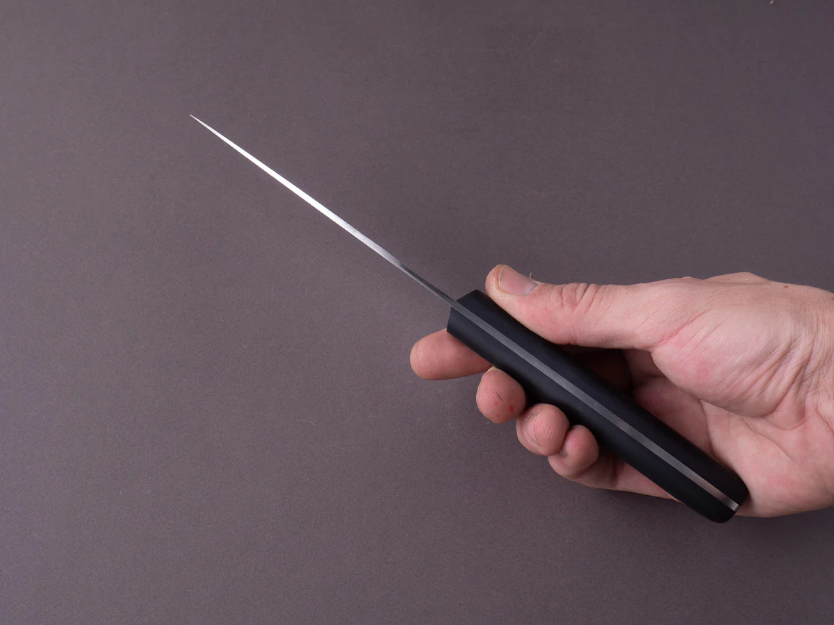 Windmühlenmesser - K4 - Stainless - 125mm Medium Chef - Black POM Handle - Image 3