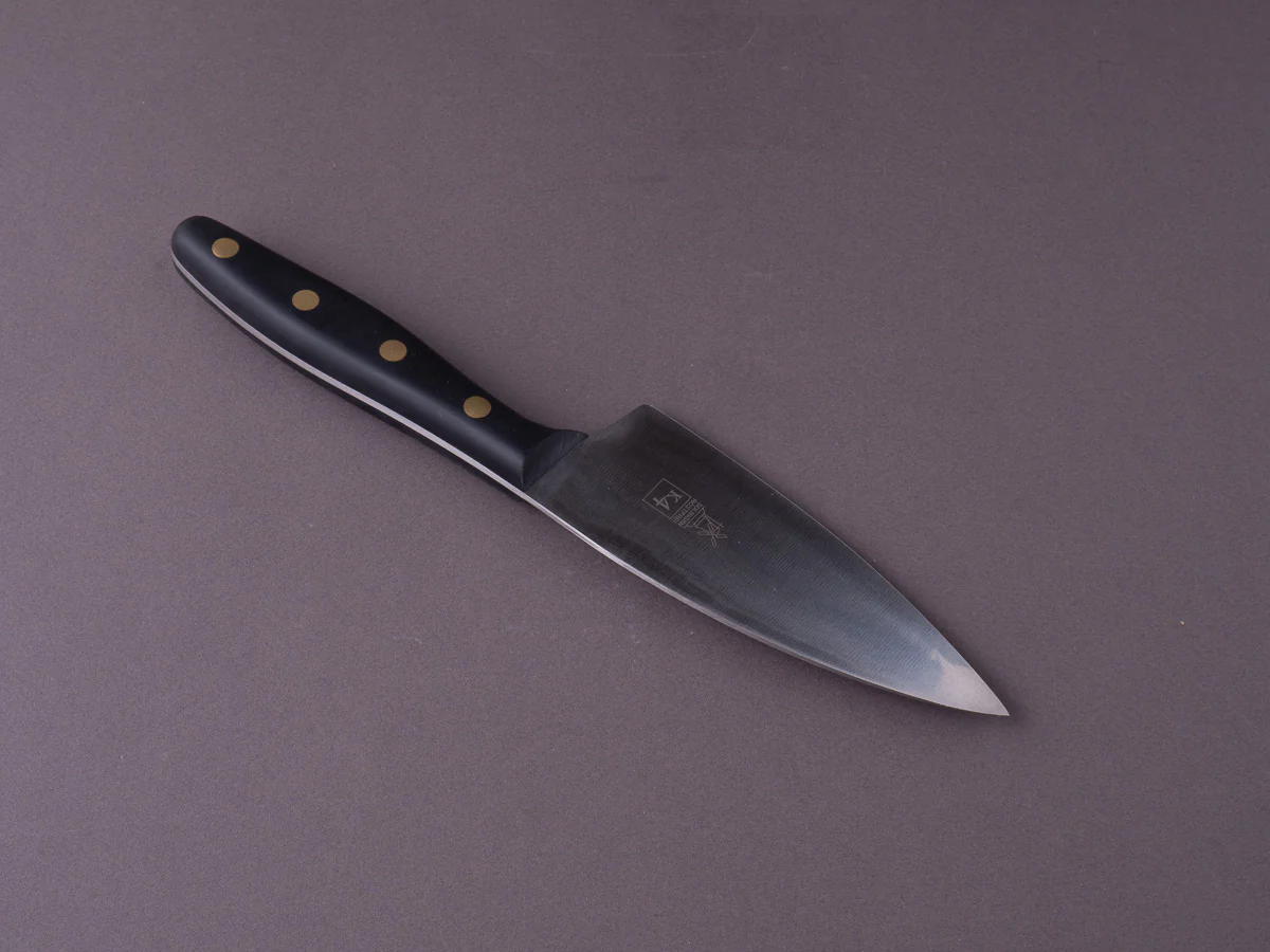 Windmühlenmesser - K4 - Stainless - 125mm Medium Chef - Black POM Handle - Image 5
