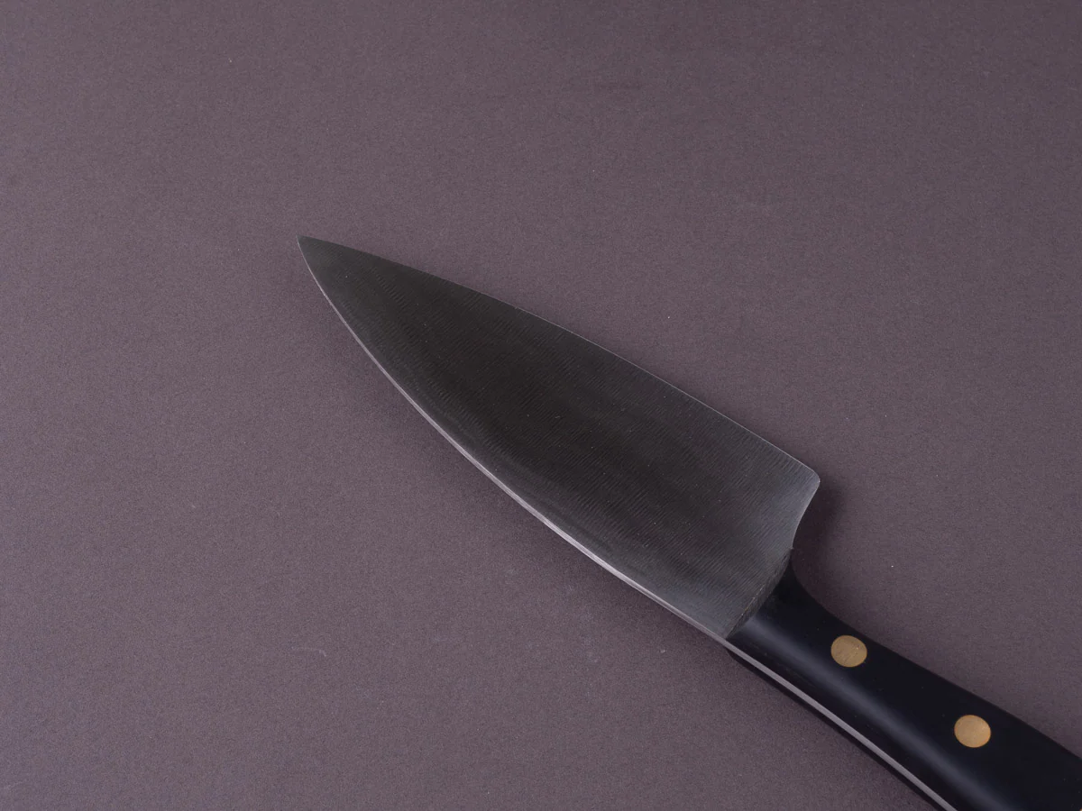 Windmühlenmesser - K4 - Stainless - 125mm Medium Chef - Black POM Handle - Image 8