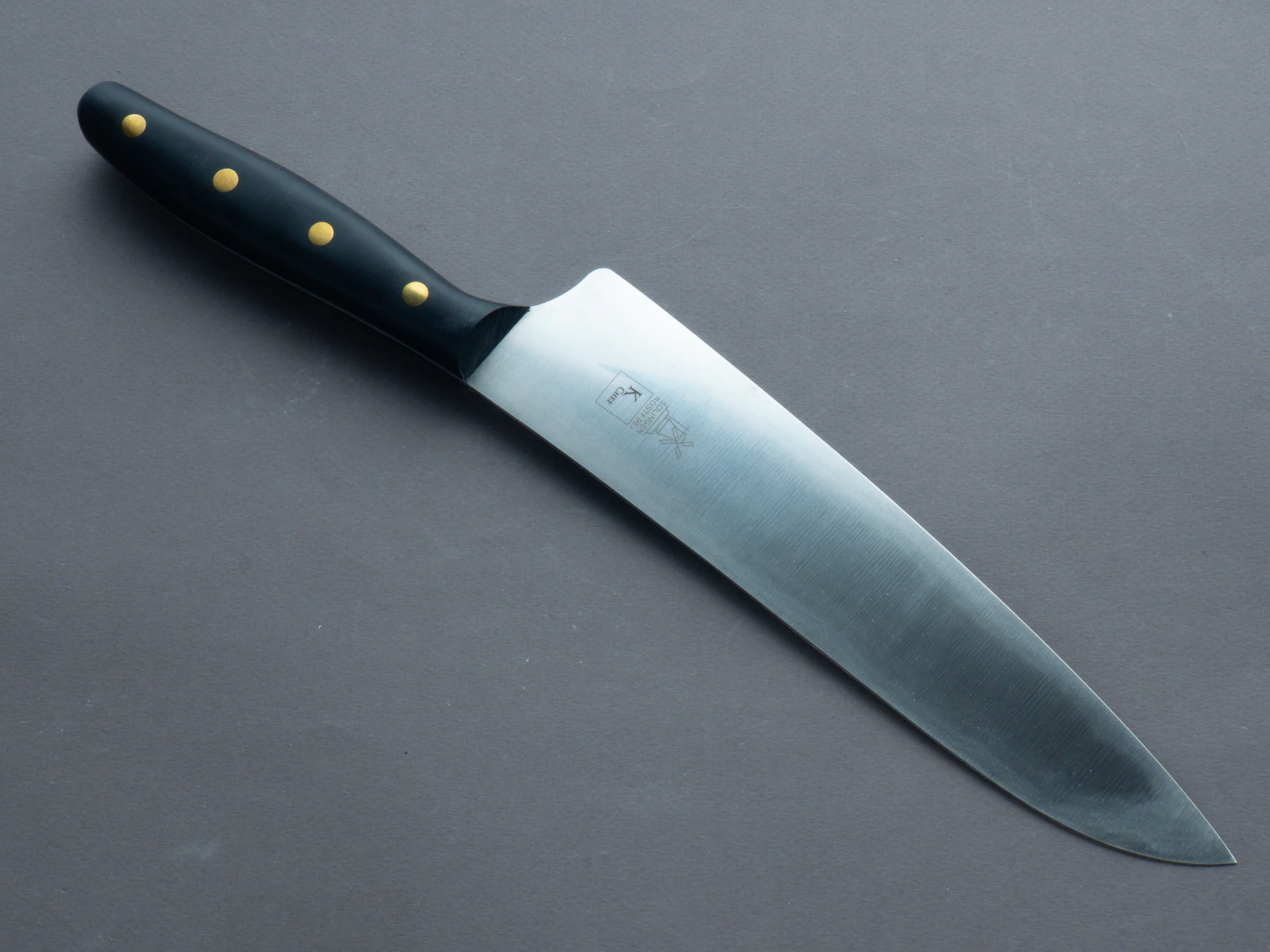 Windmühlenmesser - K-Chef - Stainless - 225mm Large Chef - POM Handle - Image 2