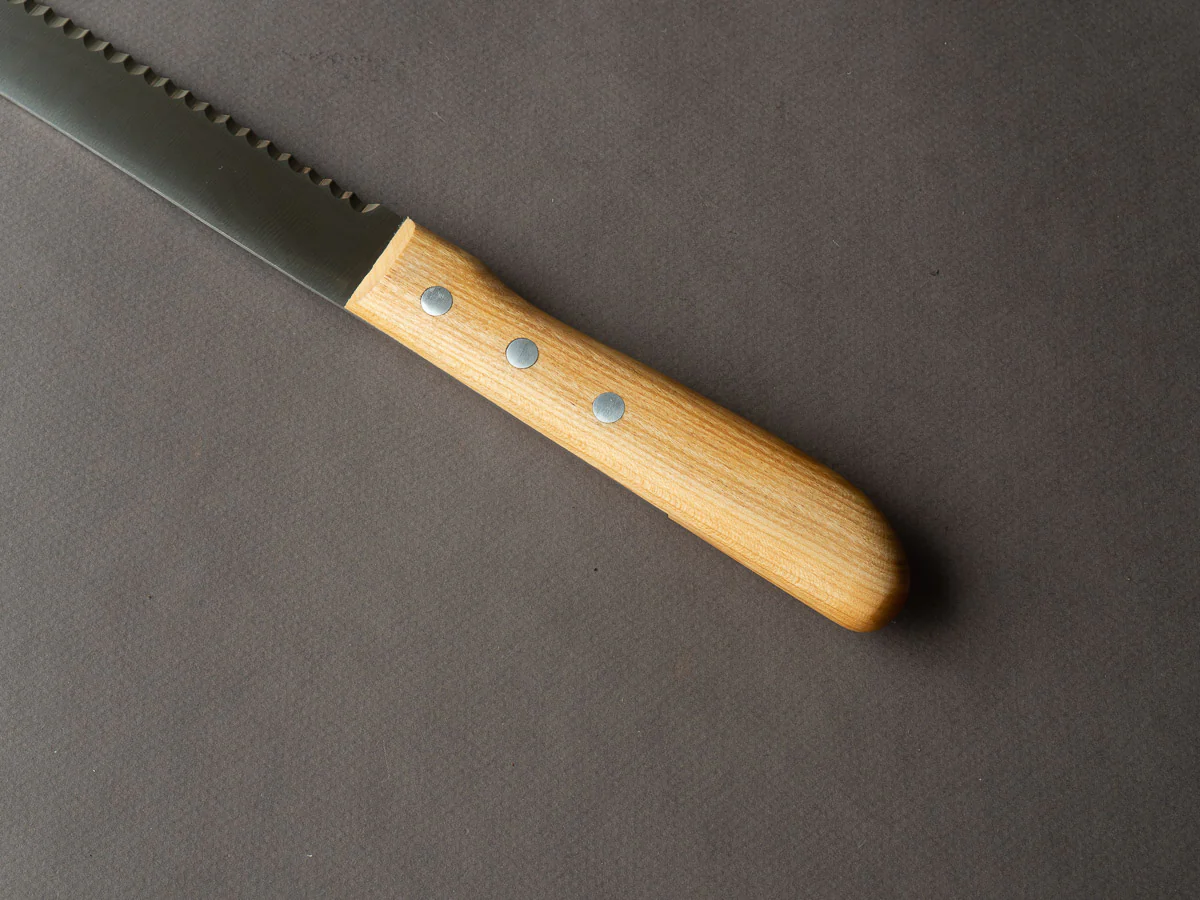 Windmühlenmesser - Bread Saw - Stainless - 250mm - Copper & Beechwood Handle - Image 5