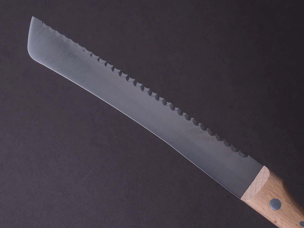 Windmühlenmesser - Bread Saw - Stainless - 190mm - Copper & Beechwood Handle - Image 3